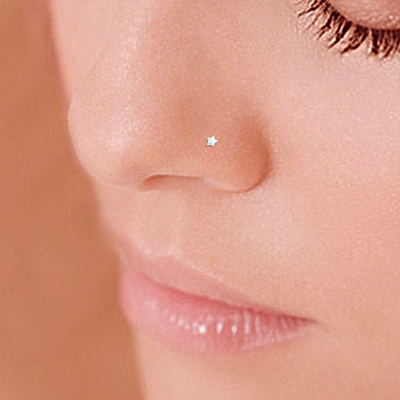 tiny stud nose ring