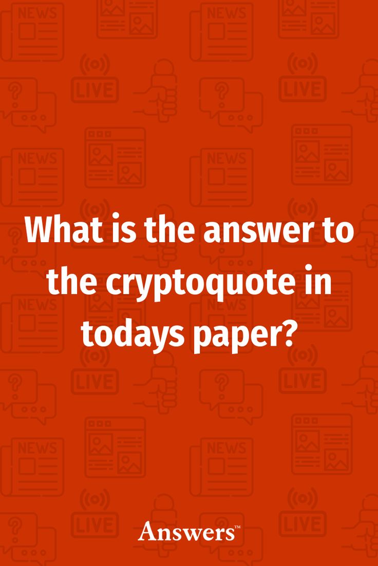 todays cryptoquote