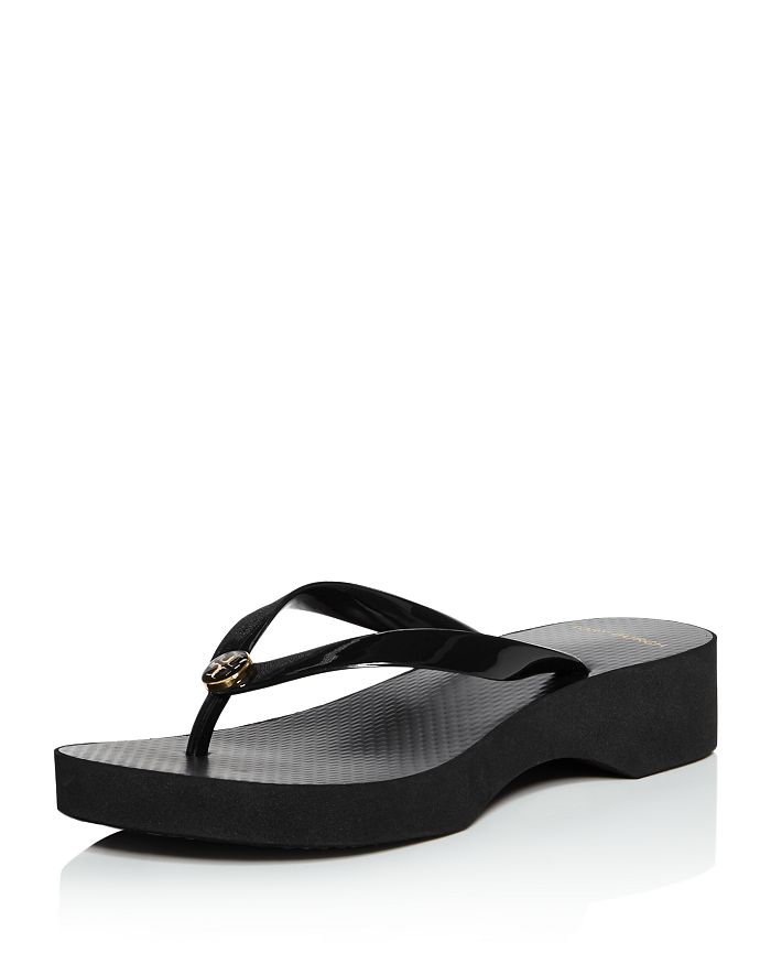 tory burch wedge flip flops