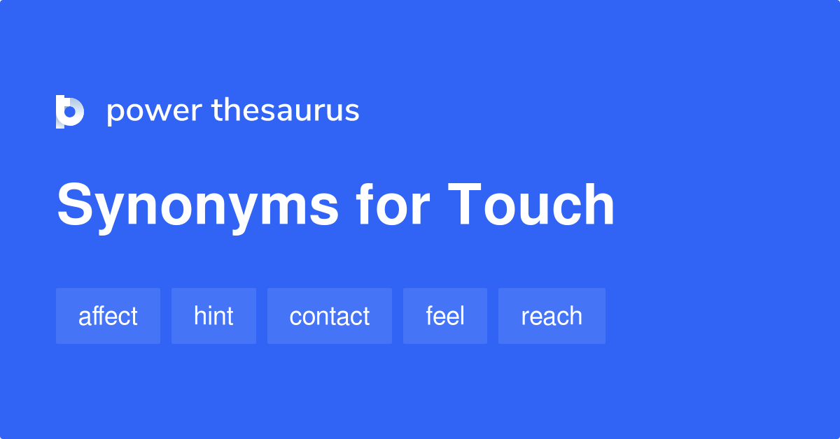 touch synonym
