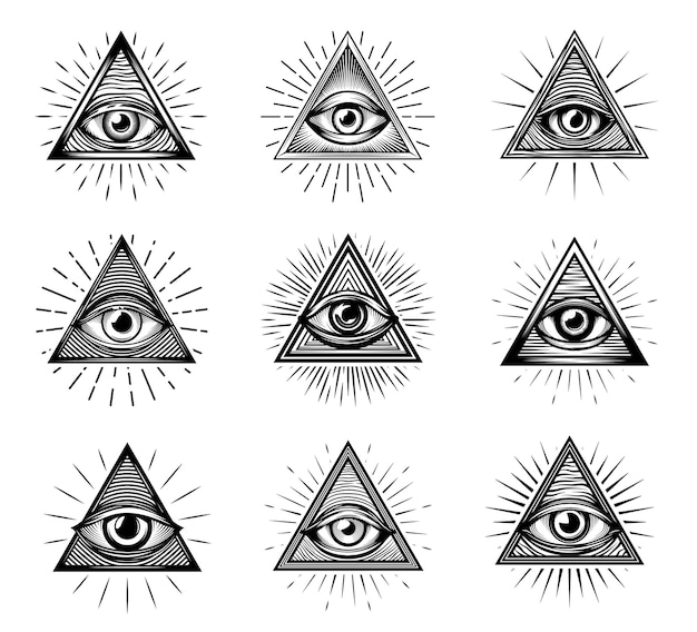 triangle eye tattoo