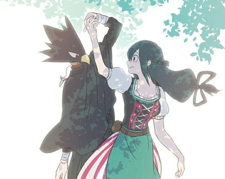 tsuyu x tokoyami