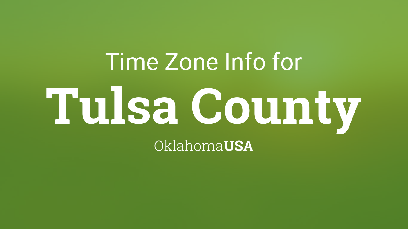 tulsa ok time zone