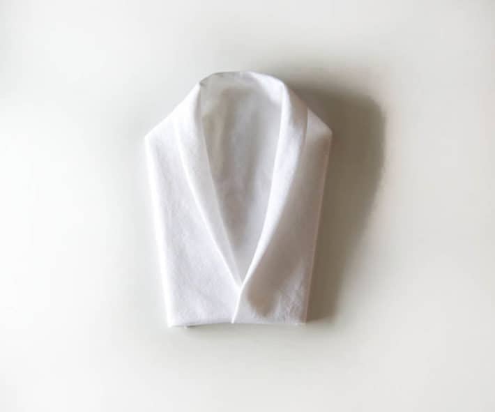 tuxedo napkin fold