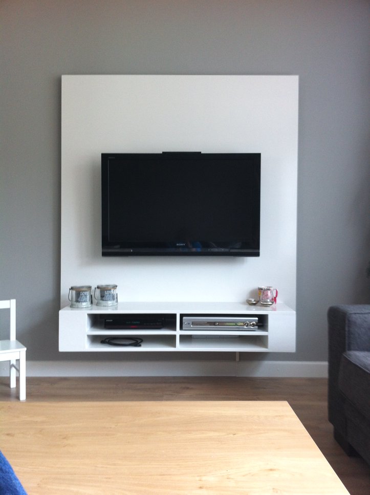 tv wall unit diy