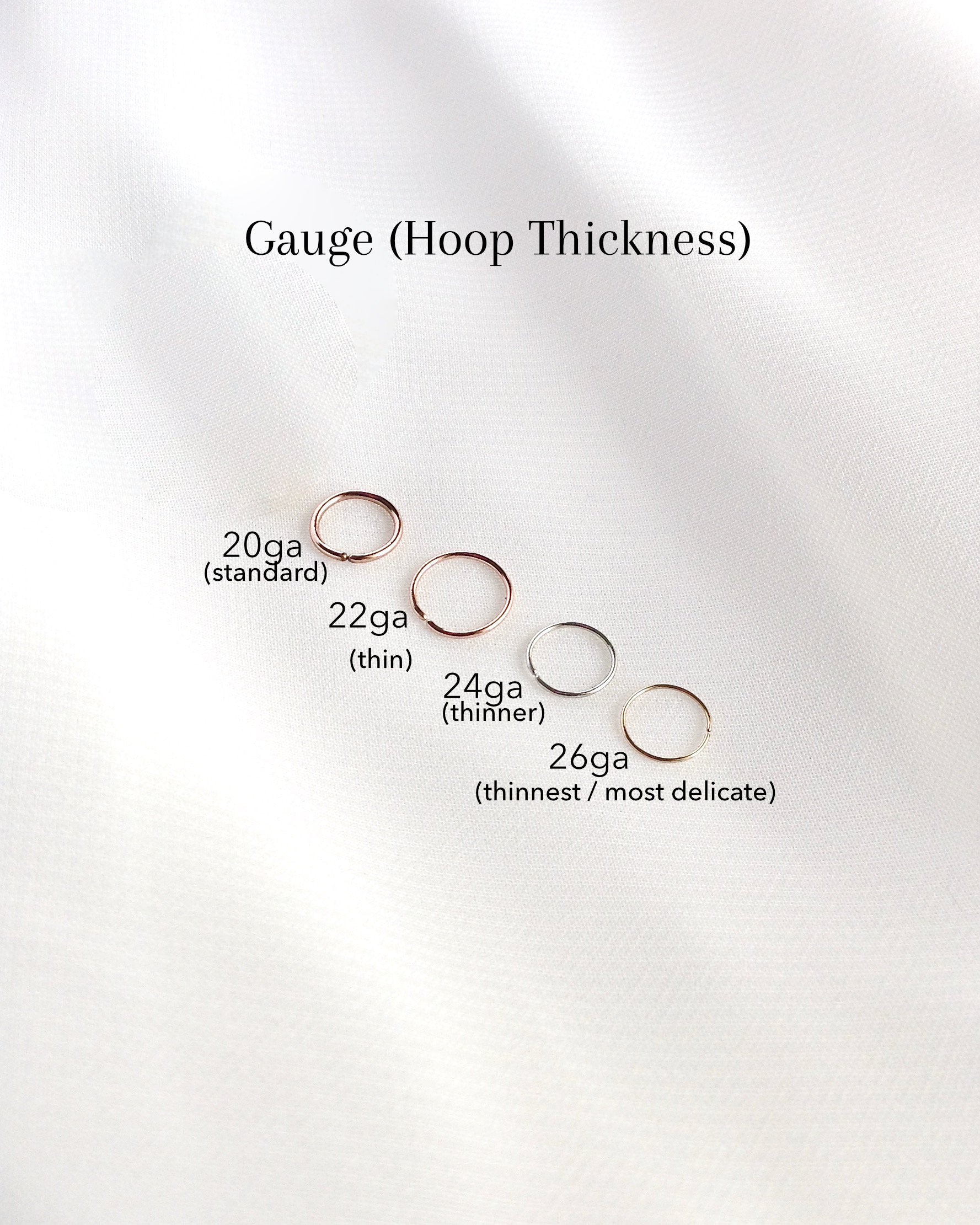 typical nose ring gauge size