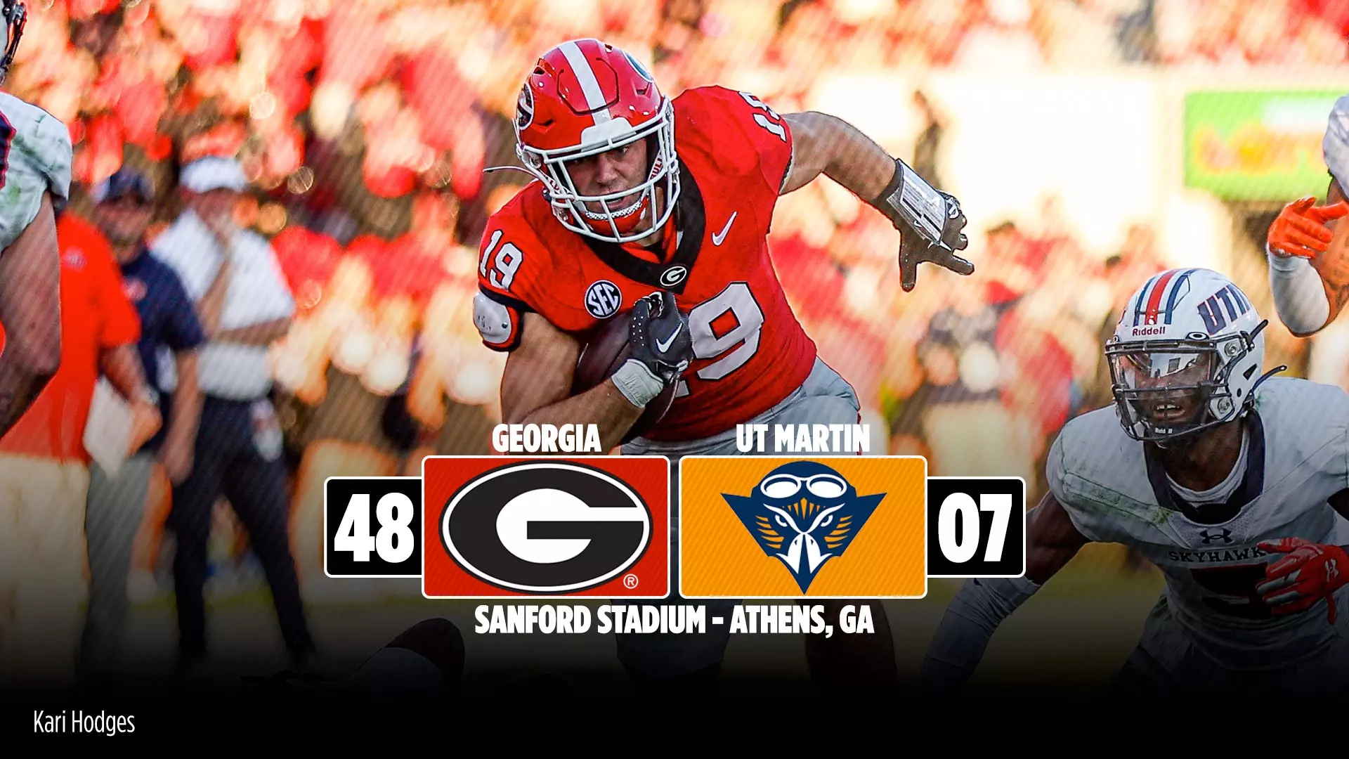 uga football game today score