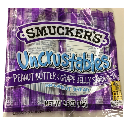 uncrustables carbs