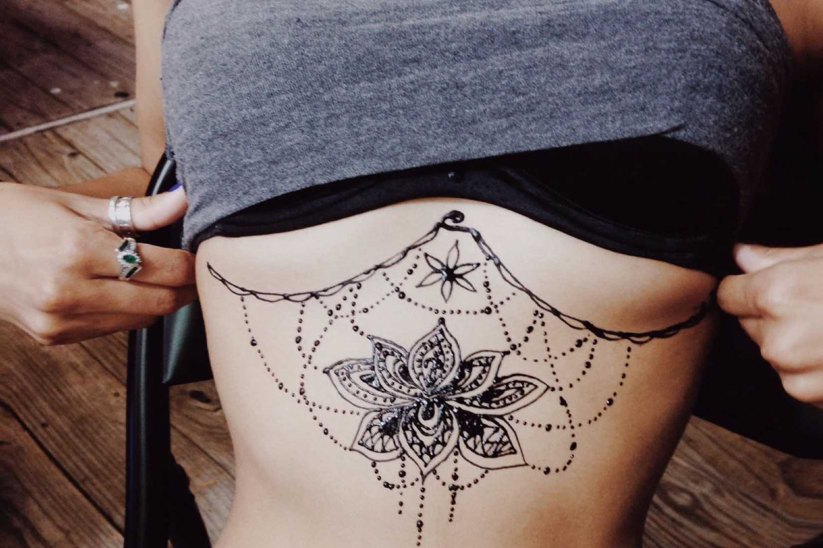 underbust tattoo