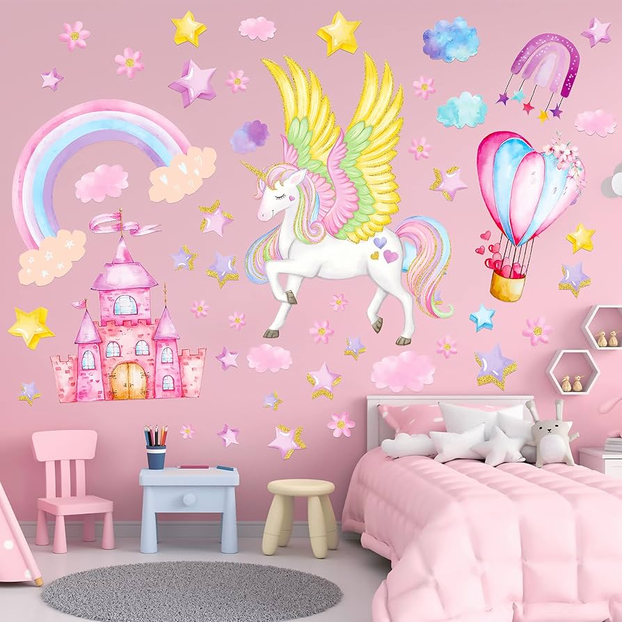 unicorn wall decor stickers