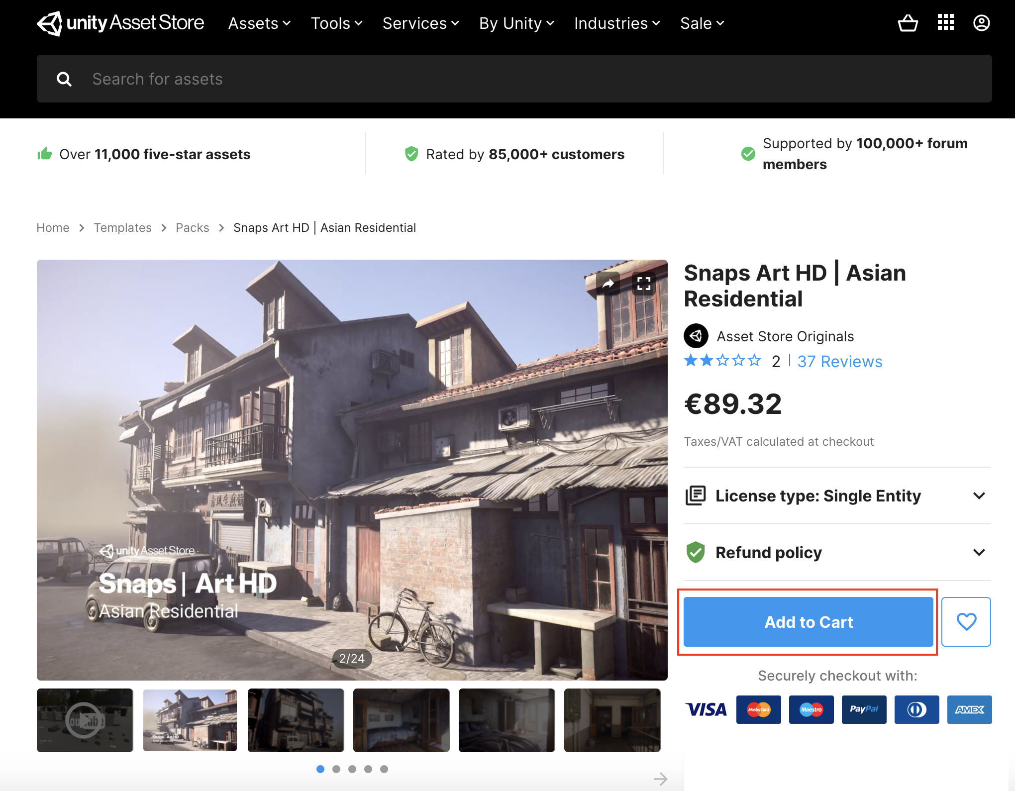 unity asset stroe