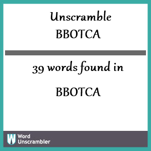 unscramble bobcat