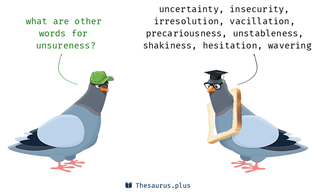 unsureness thesaurus
