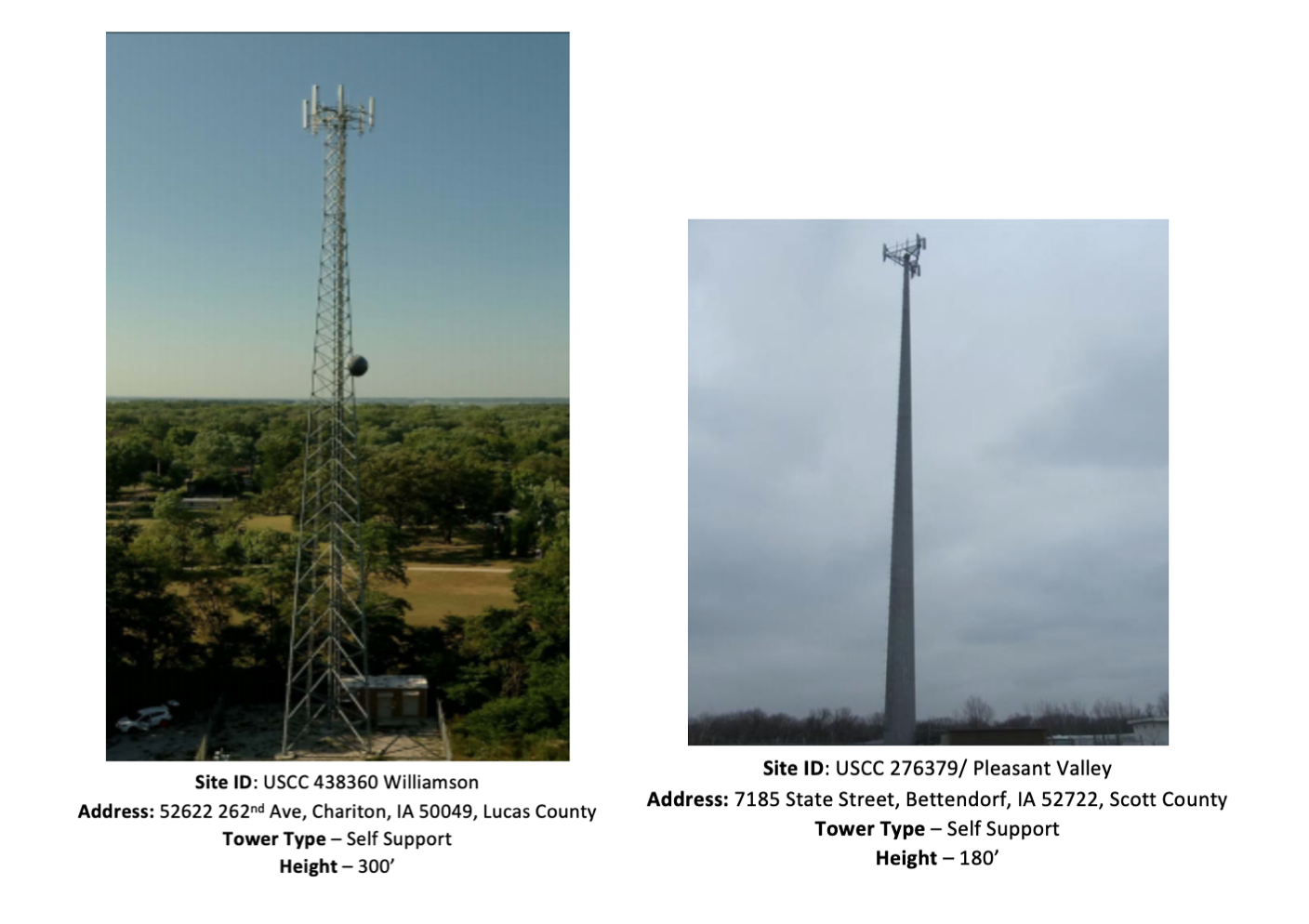 us cellular tower update number