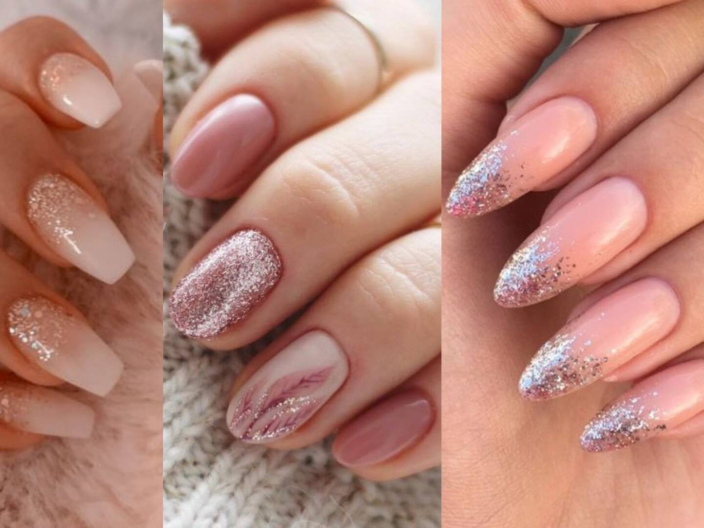 uñas con brillantes