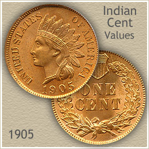 value of 1905 indian head penny