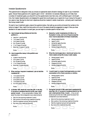 vanguard risk profile