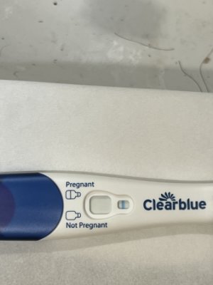 very faint line clear blue pregnancy test