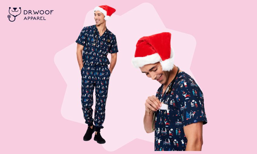 veterinary christmas scrubs