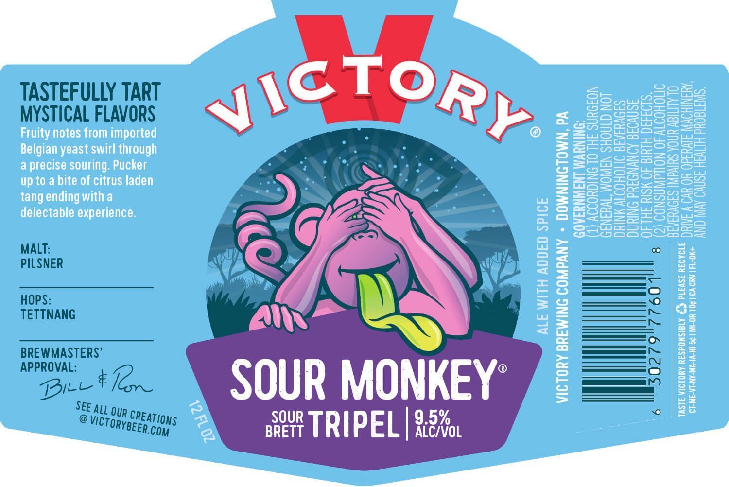 victory sour monkey calories