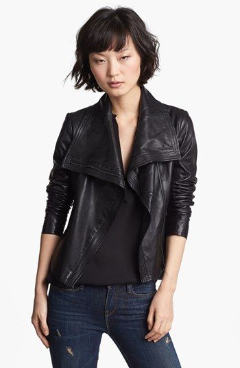 vince leather jacket womens