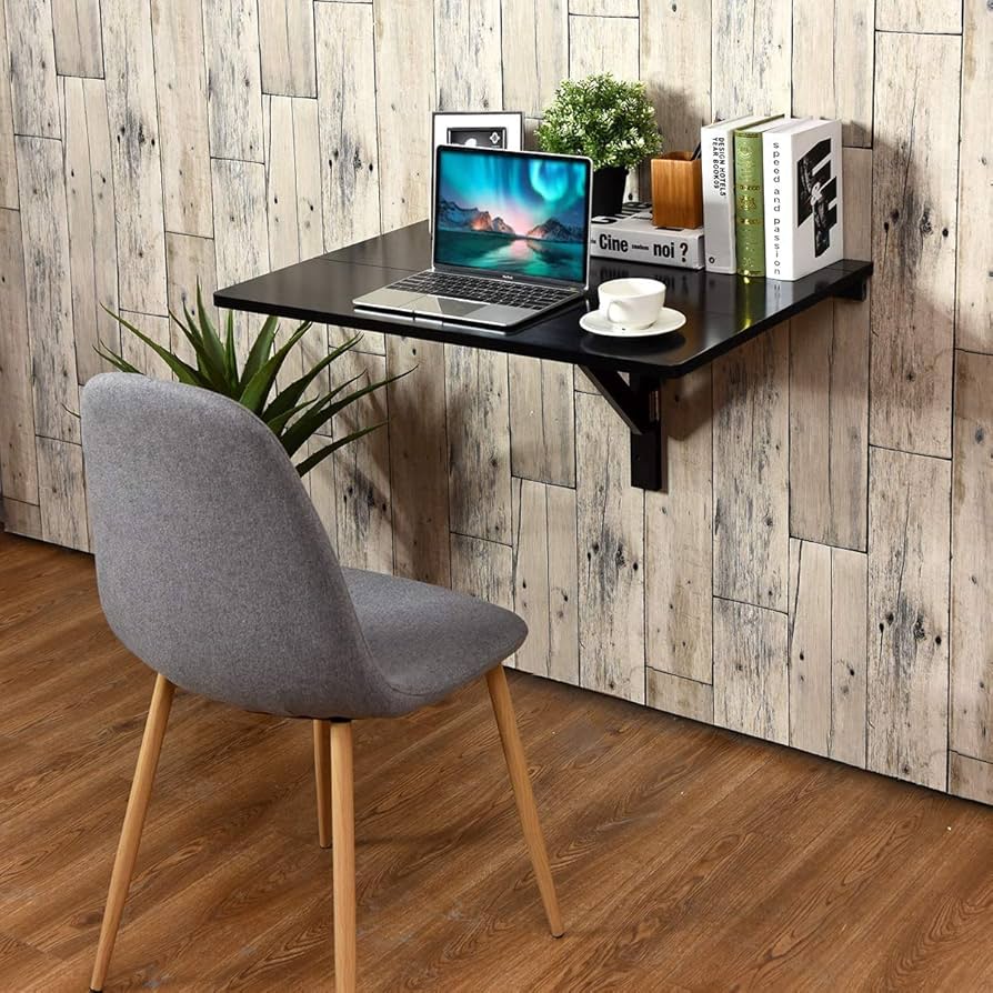 wall mounted drop leaf desk