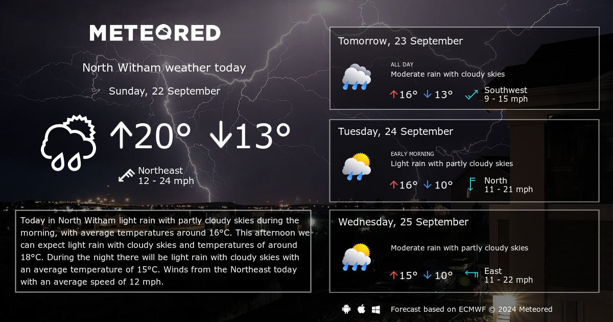 weather in witham tomorrow