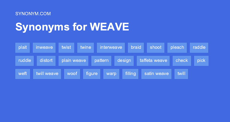 weaving synonym