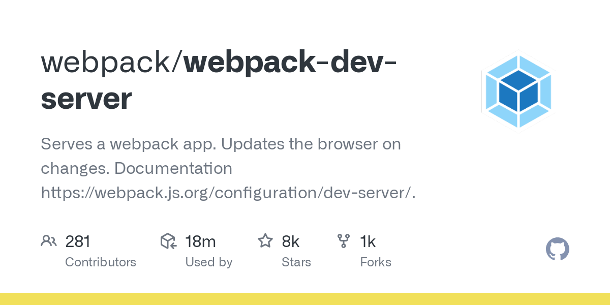 webpack dev server