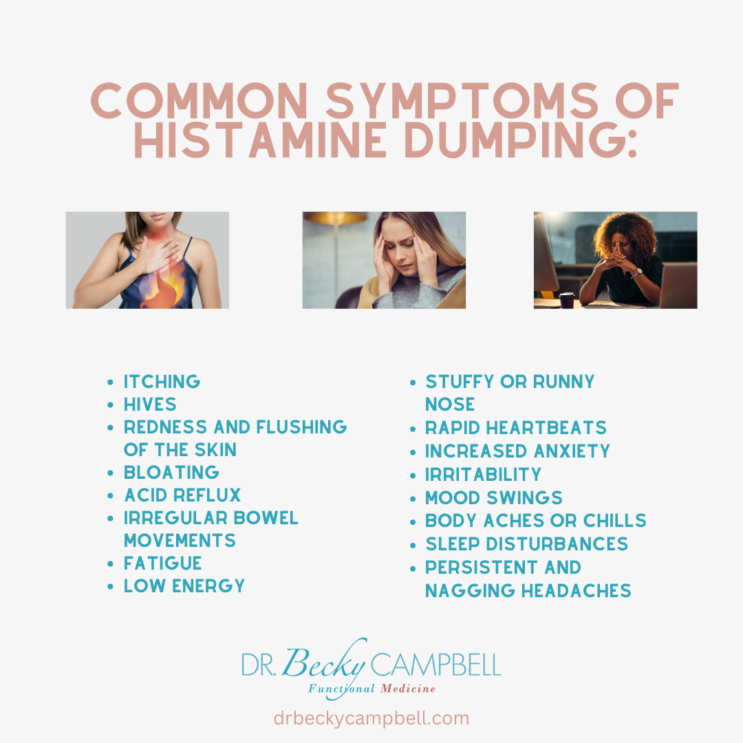 what does a histamine dump feel like