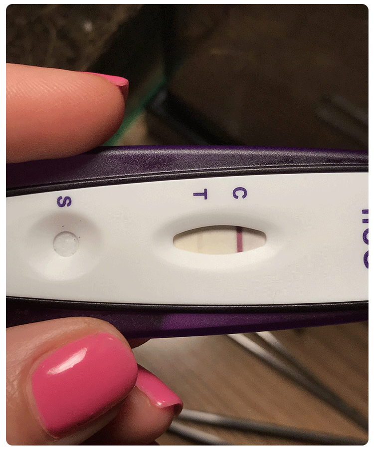 what is an evap line on pregnancy test