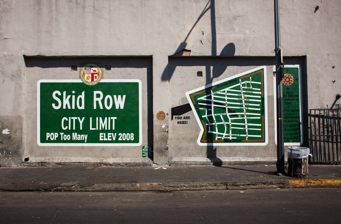 where is skid row located