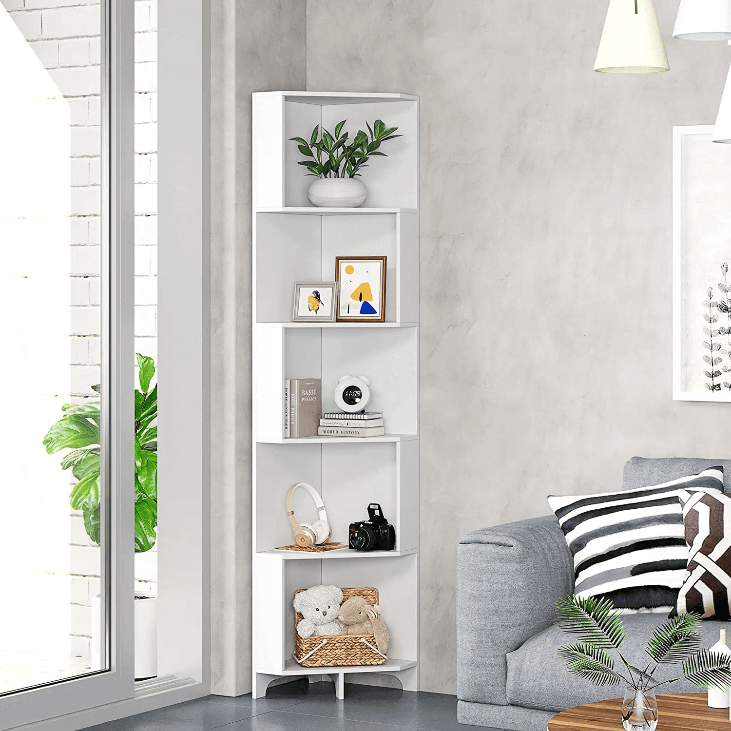 white corner shelf ikea