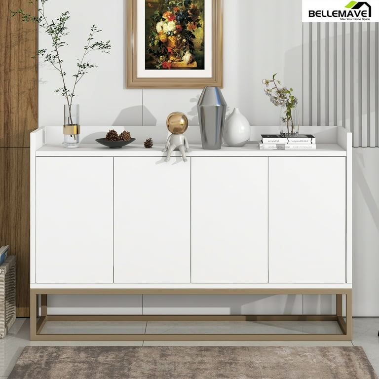 white sideboard buffet cabinet