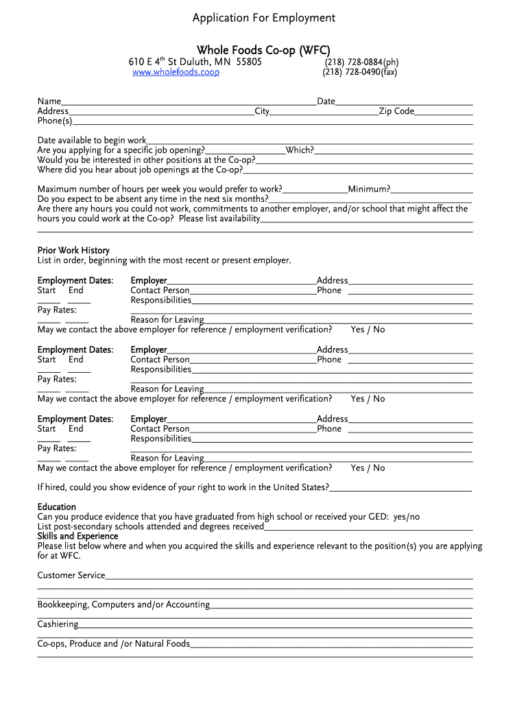 wholefoods application