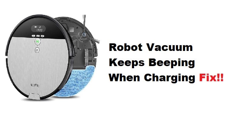 why is my bissell robot vacuum beeping while charging