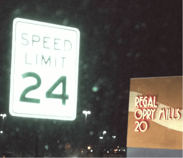 why is the speed limit 24 at opry mills