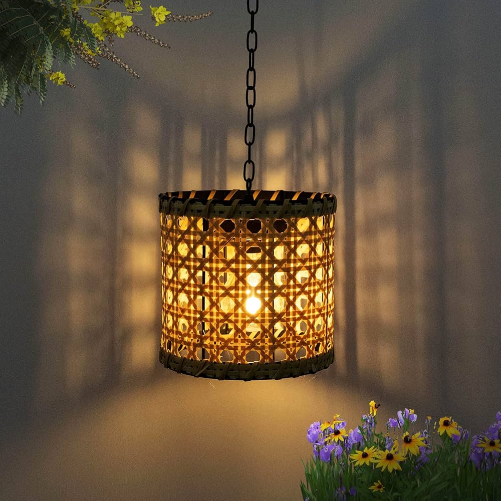 wicker lanterns outdoor