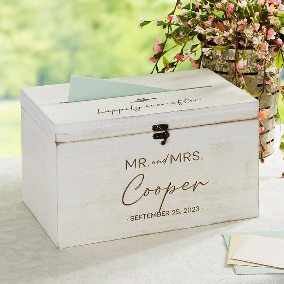 wooden box wedding cards