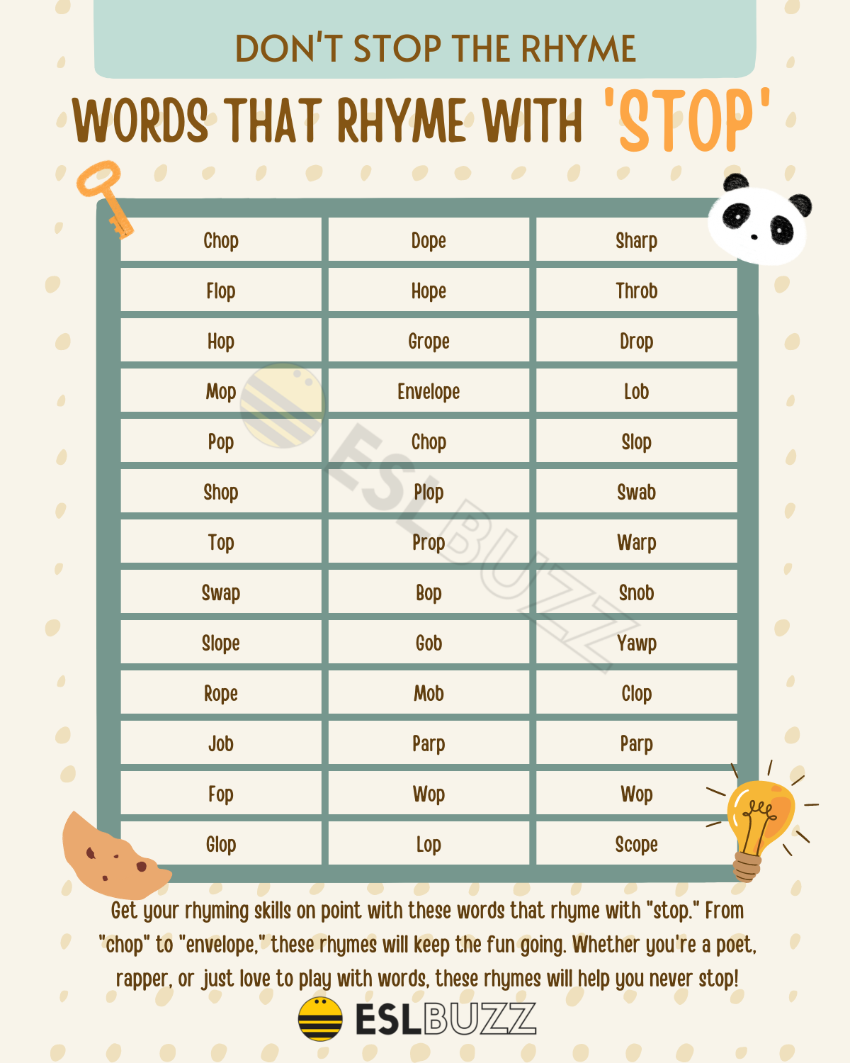 words that rhyme with buy