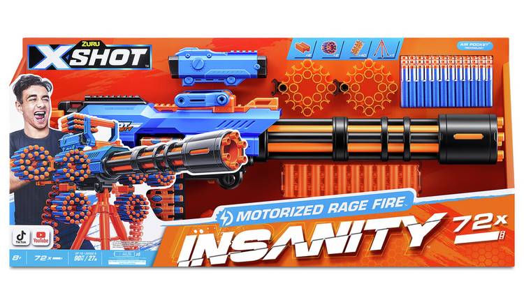 x-shot insanity motorized rage fire