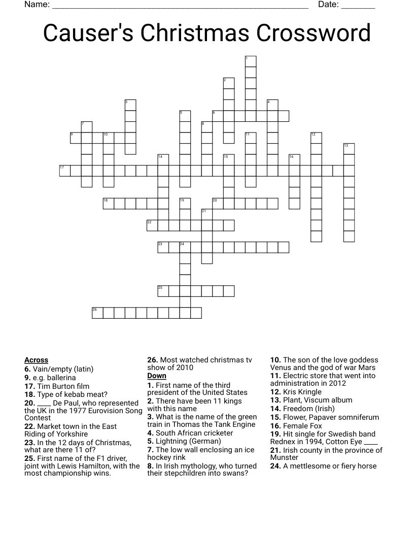 yorkshire town crossword