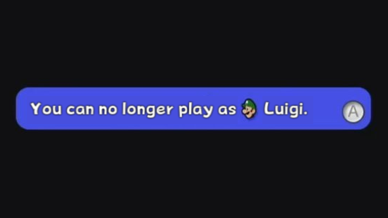 you can now play as luigi