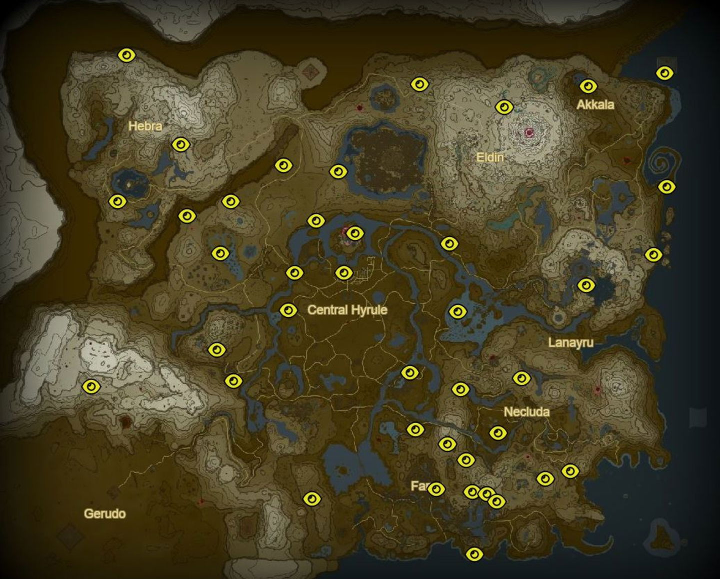 zelda totk hinox locations